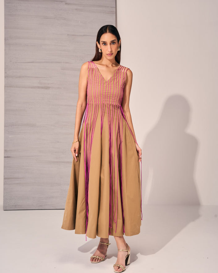 Tie Me Pink Dress