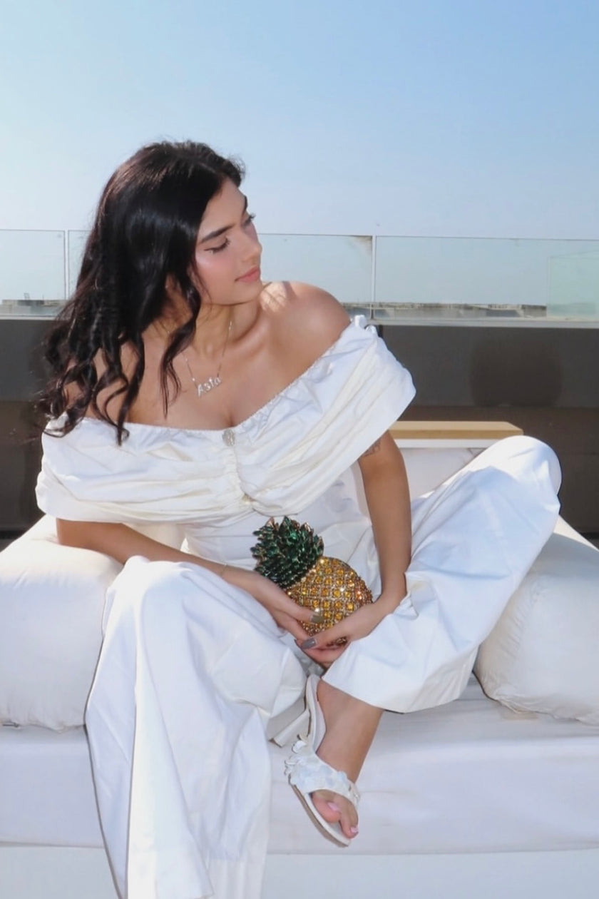 ASFA SINHA In Coconut Cooler Top