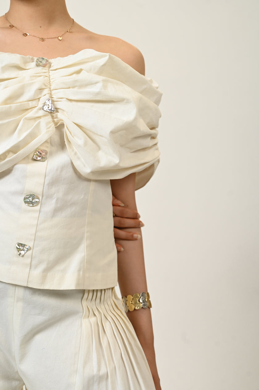 ASFA SINHA In Coconut Cooler Top